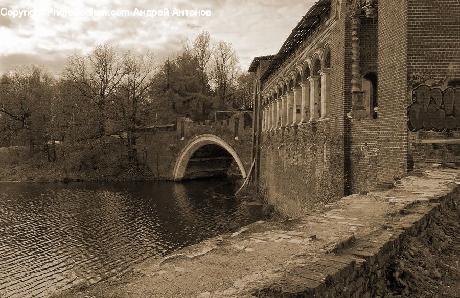 Castle, Ditch, Fort, Moat, Canal, Outdoors, River