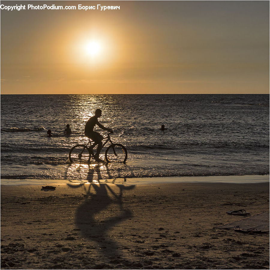 Bicycle, Bike, Vehicle, Beach, Coast, Outdoors, Sea