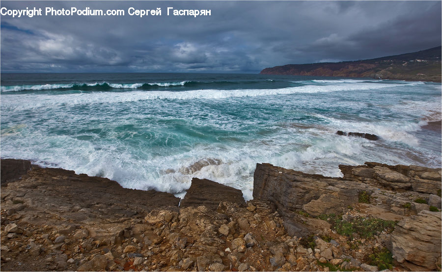 Coast, Outdoors, Sea, Water, Ocean, Beach, Sea Waves