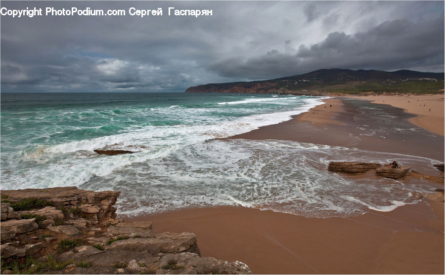 Beach, Coast, Outdoors, Sea, Water, Sand, Soil