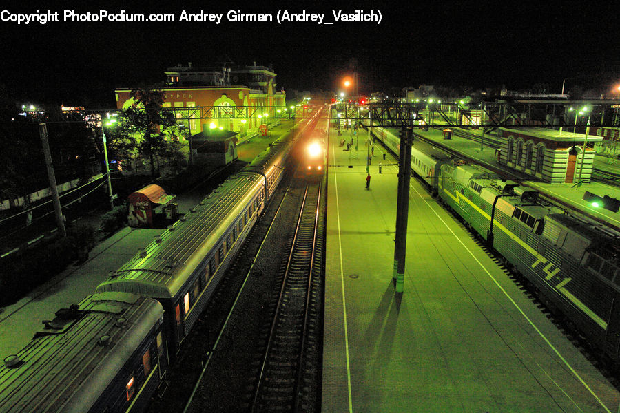 Train, Vehicle, Rail, Train Track, City, Downtown, Urban