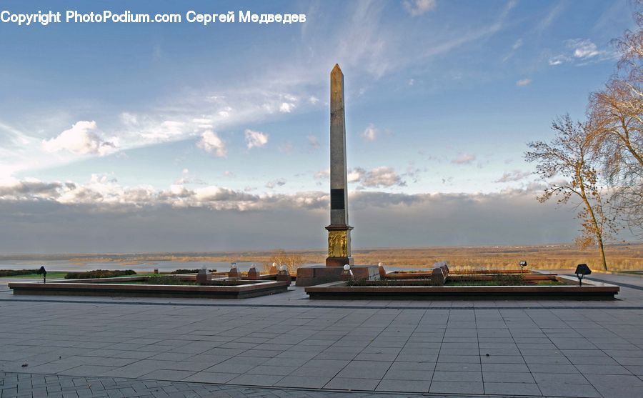 Waterfront, Monument, Dock, Landing, Pier, Column, Obelisk