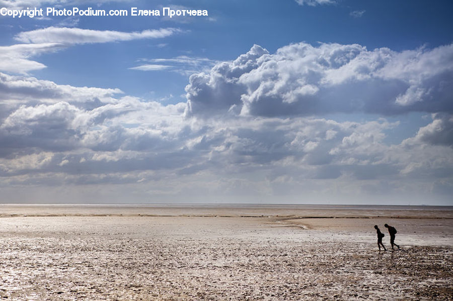Cloud, Cumulus, Sky, Azure Sky, Outdoors, Beach, Coast