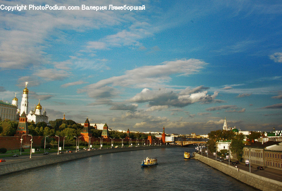 Outdoors, River, Water, City, Downtown, Metropolis, Urban