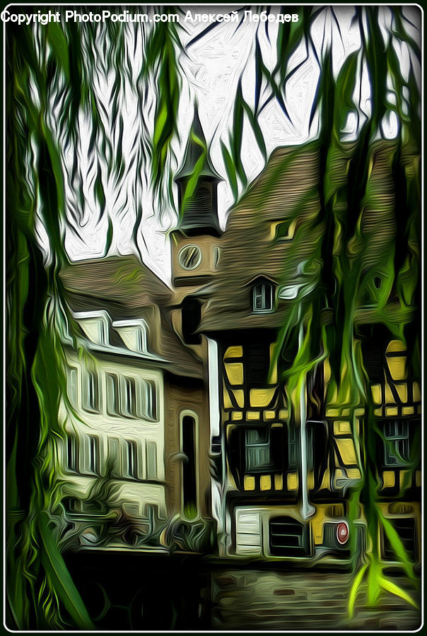 Art, Modern Art, Building, Housing, Villa, Canopy, Cell Phone