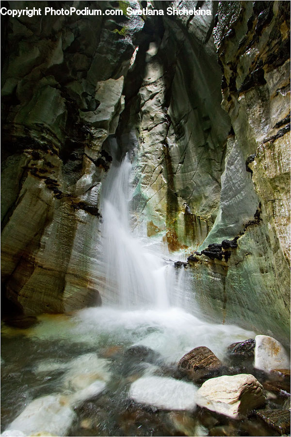 Outdoors, River, Water, Waterfall, Creek, Rock, Cake
