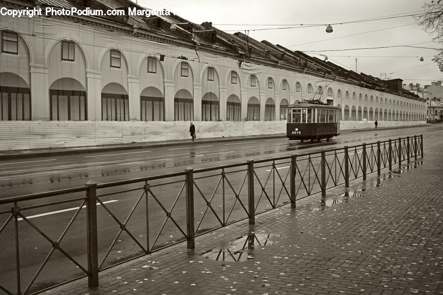 Streetcar, Tram, Railing, Cable Car, Trolley, Vehicle, Rail