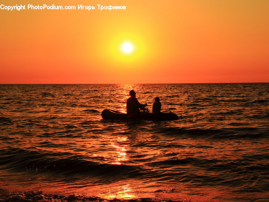 Dusk, Outdoors, Sky, Sunlight, Sunrise, Sunset, Ocean