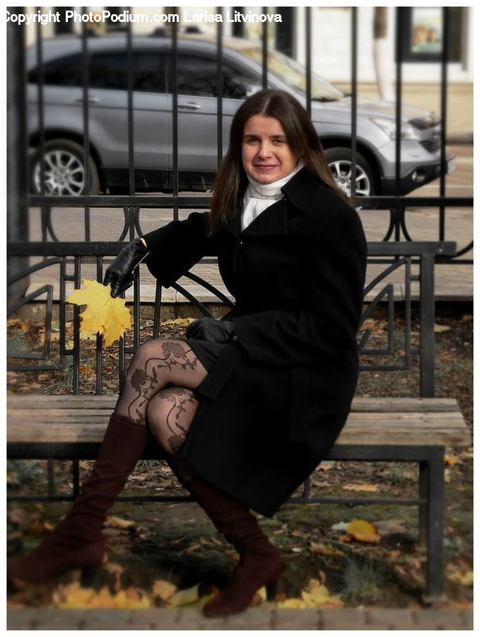 People, Person, Human, Bench, Automobile, Car, Vehicle