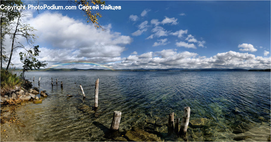 Lake, Outdoors, Water, Coast, Sea, Azure Sky, Cloud