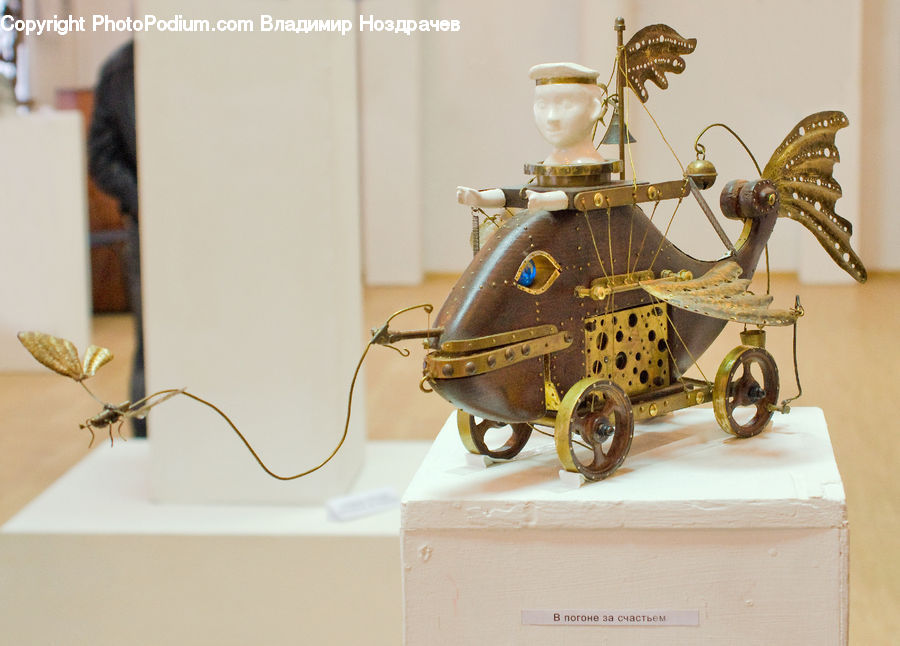 Skeleton, Brass Section, Invertebrate, Octopus, Sea Life, Carriage, Horse Cart