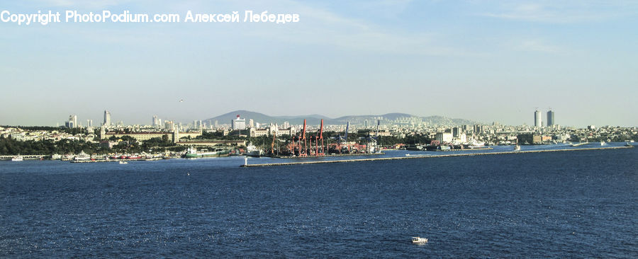 Factory, Refinery, Waterfront, City, Downtown, Urban, Battleship