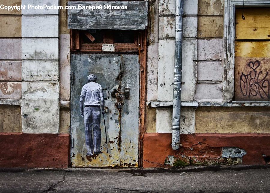 People, Person, Human, Rust, Brick, Alley, Alleyway