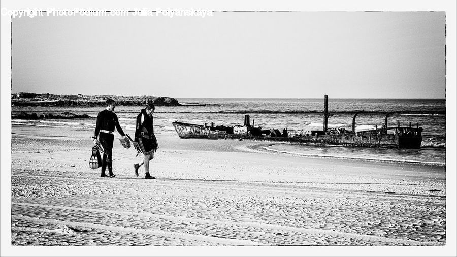 Dock, Pier, Beach, Coast, Outdoors, Sea, Water