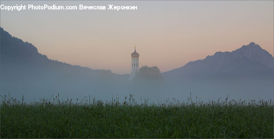 Dawn, Dusk, Sky, Sunrise, Sunset, Fog, Mist