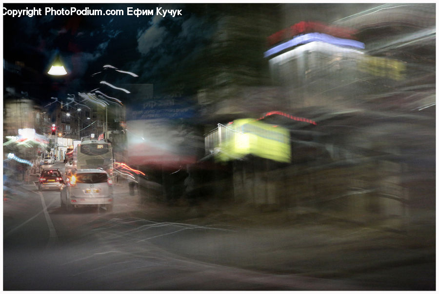 Automobile, Car, Vehicle, Ambulance, Van, Intersection, Road