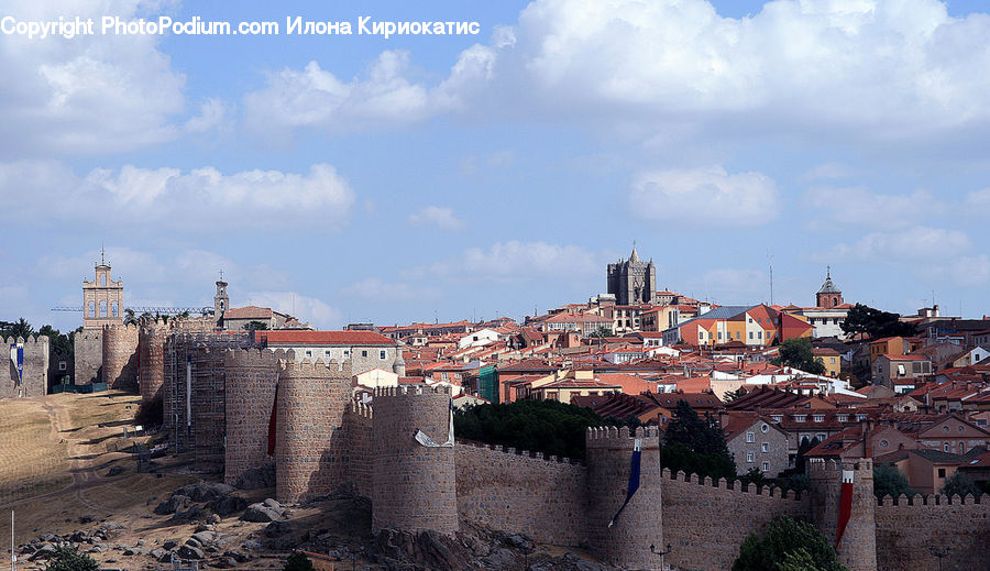 Roof, Tile Roof, Castle, Fort, Architecture, Building, Downtown