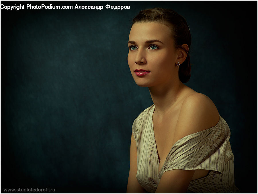 People, Person, Human, Female, Girl, Bust, Figurine