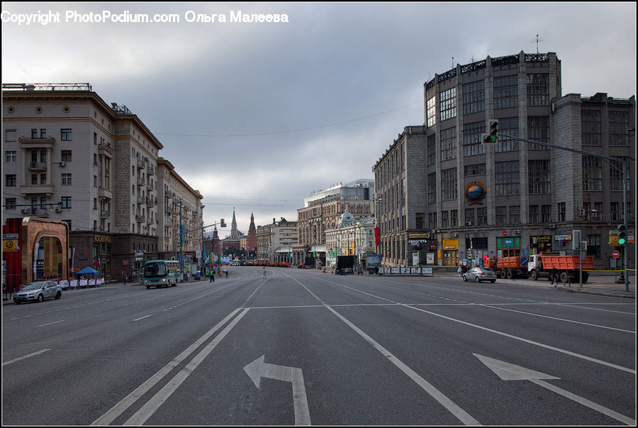 Road, Street, Town, Automobile, Car, Vehicle, City