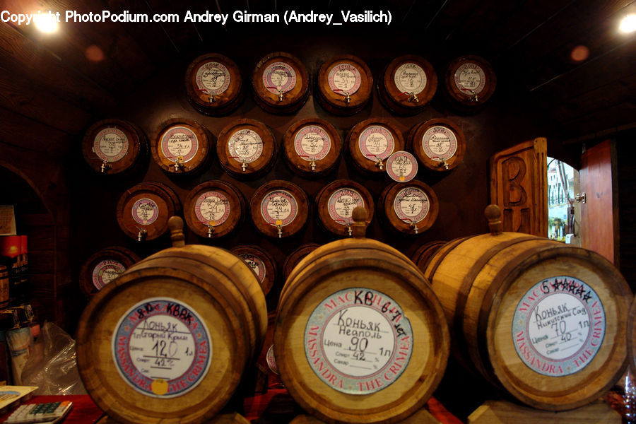 Analog Clock, Clock, Keg, Brewery, Factory, Cup, Gauge