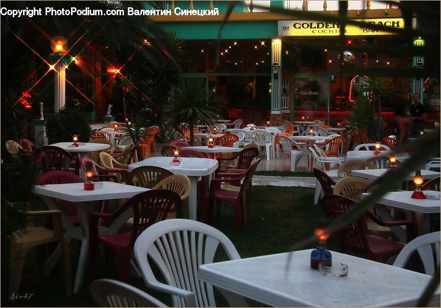 Cafeteria, Restaurant, Chair, Furniture, Cafe, Food Court, Bench