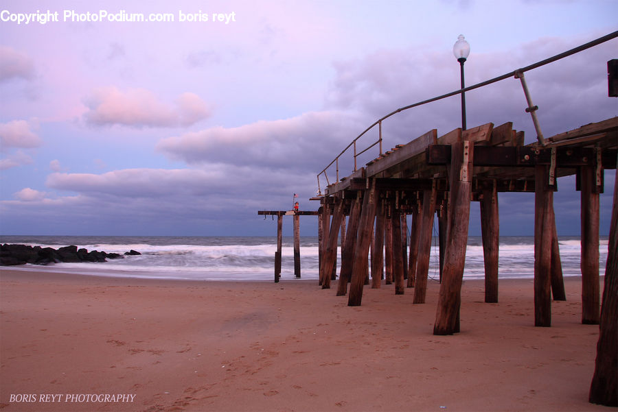 Dock, Pier, Beach, Coast, Outdoors, Sea, Water