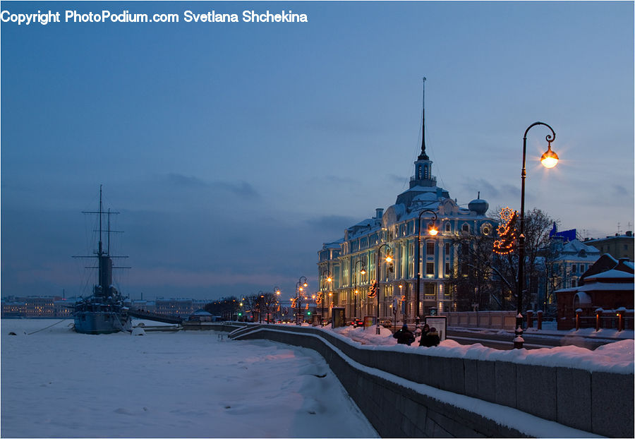 Architecture, Spire, Steeple, Tower, Ice, Outdoors, Snow