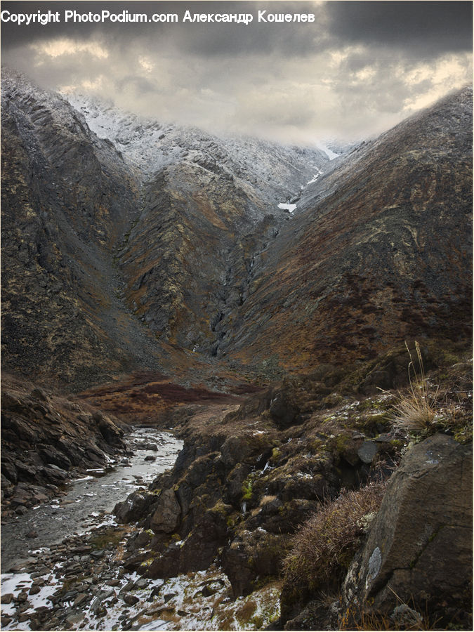 Arctic, Glacier, Ice, Mountain, Outdoors, Snow, Landslide