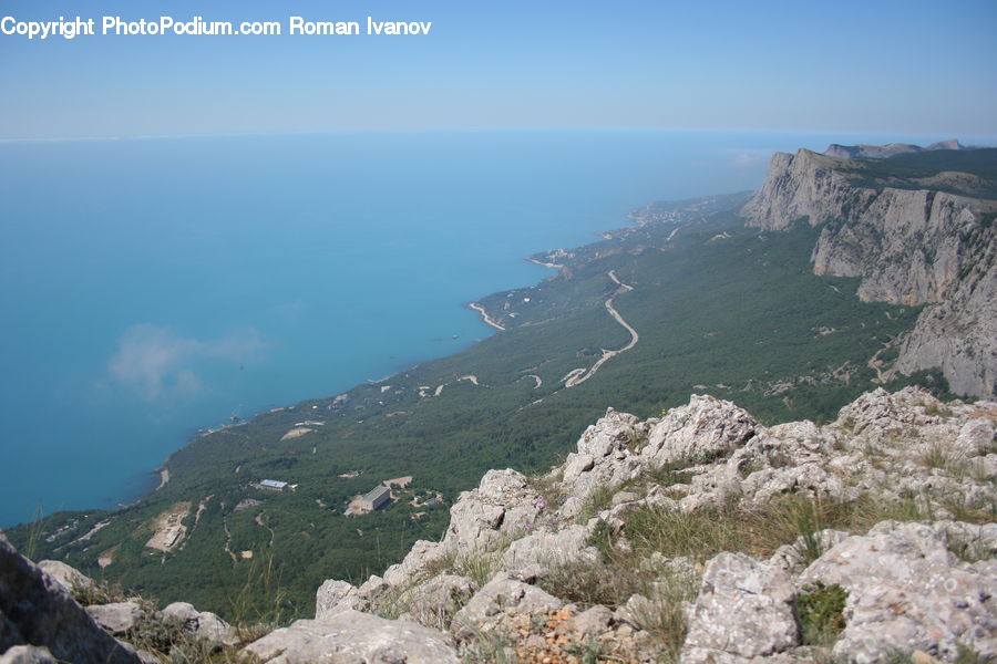 Cliff, Outdoors, Crest, Mountain, Peak, Coast, Sea
