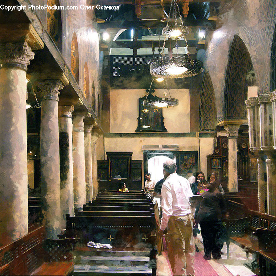 People, Person, Human, Column, Pillar, Crypt, Costume