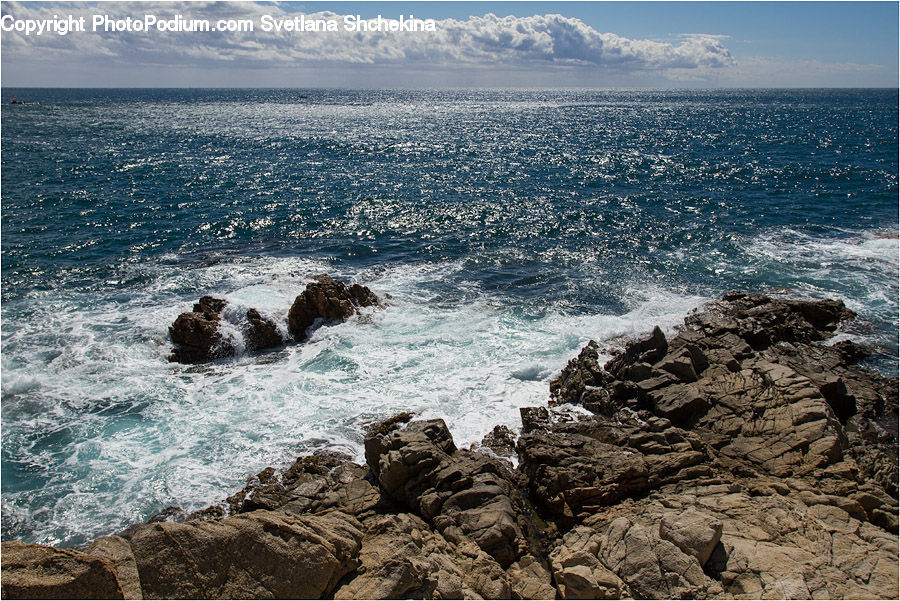 Outdoors, Sea, Sea Waves, Water, Rock, Ocean, Coast