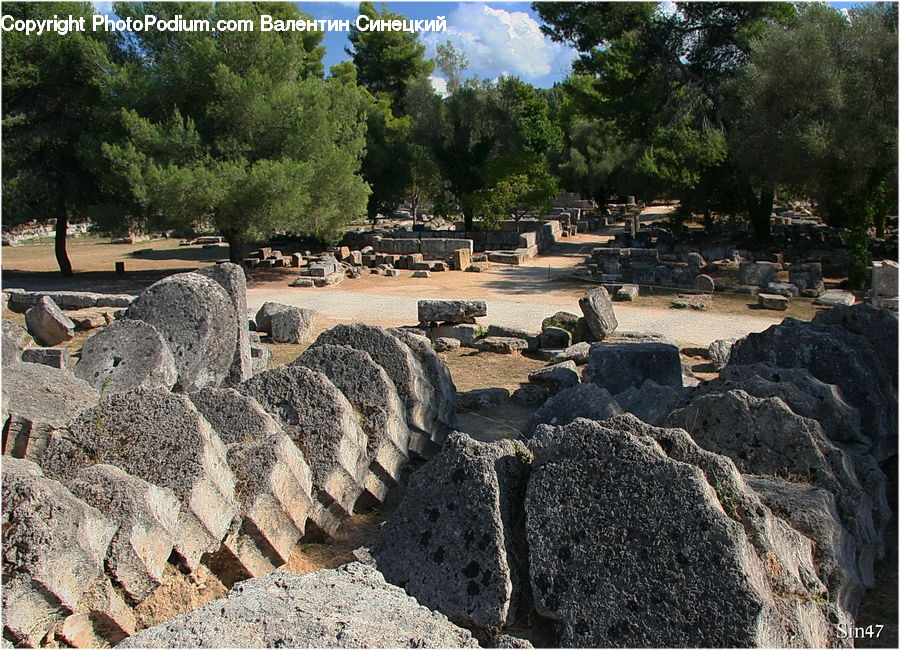 Lumber, Rock, Soil, Ruins, Outdoors, Sand, Rubble