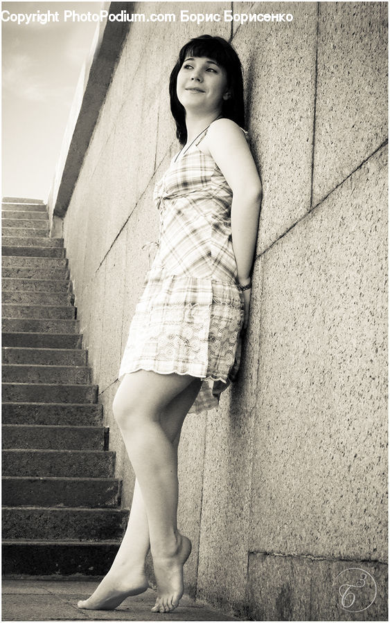 People, Person, Human, Female, Shorts, Woman, Brick