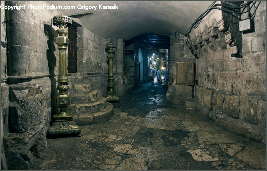 Crypt, Bunker, Alley, Alleyway, Road, Street, Town