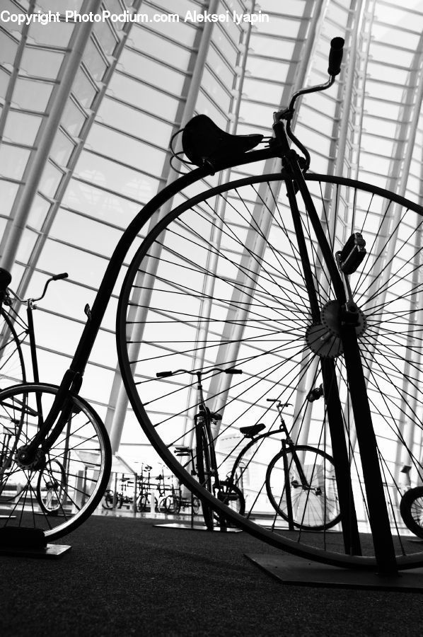 Bicycle, Bike, Vehicle, Banister, Handrail, Building, Housing