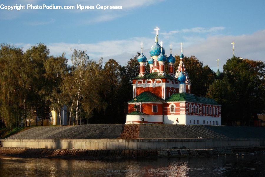 Architecture, Castle, Fort, Dome, Plant, Potted Plant, Canal