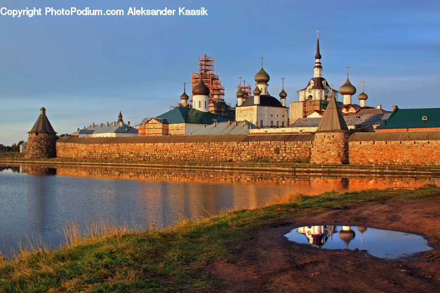 Architecture, Castle, Fort, Ditch, Moat, Dome, Mosque