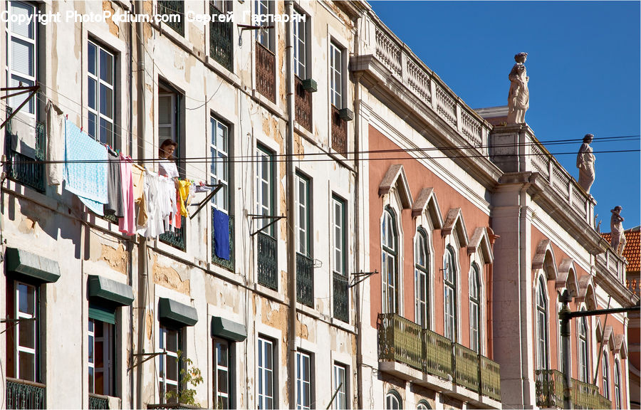 Building, Downtown, Town, Neighborhood, Housing, Villa, Alley