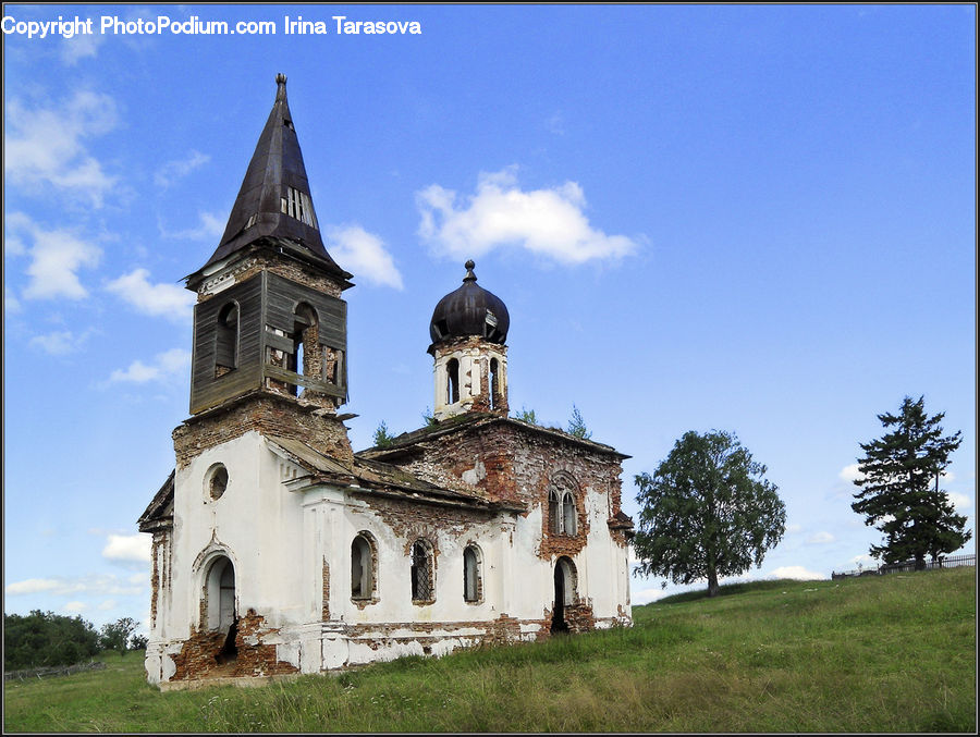 Architecture, Bell Tower, Clock Tower, Tower, Housing, Monastery, Conifer