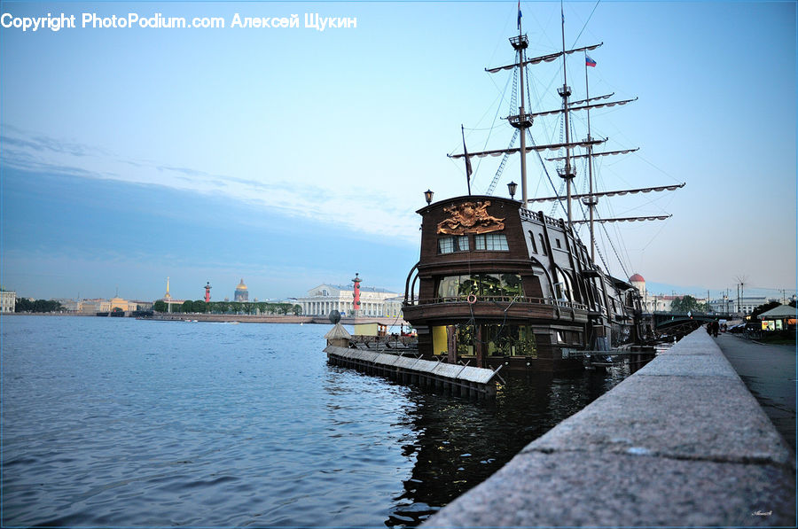 Dock, Pier, Harbor, Port, Waterfront, Architecture, Cathedral