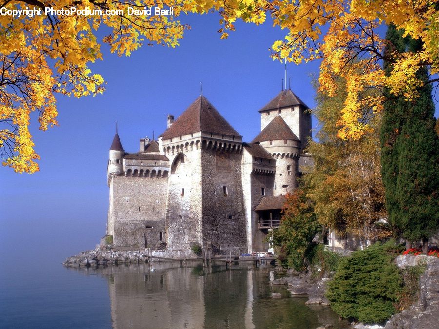 Architecture, Castle, Fort, Tower, Ditch, Moat, Church