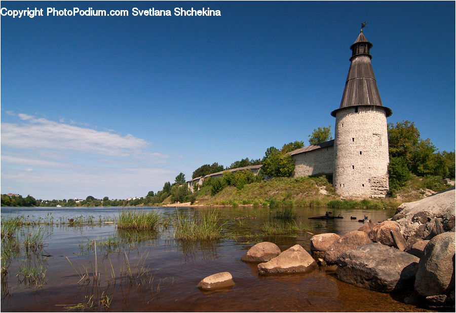 Beacon, Building, Lighthouse, Water Tower, Rock, Architecture, Bell Tower