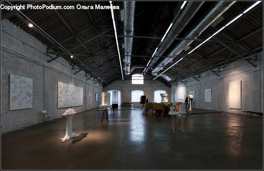 Housing, Indoors, Interior Design, Loft, Hangar, Lighting, Alley