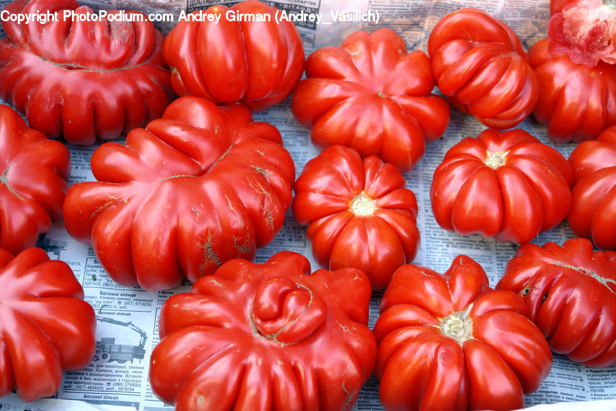 Bell Pepper, Pepper, Produce, Vegetable, Market, Tomato