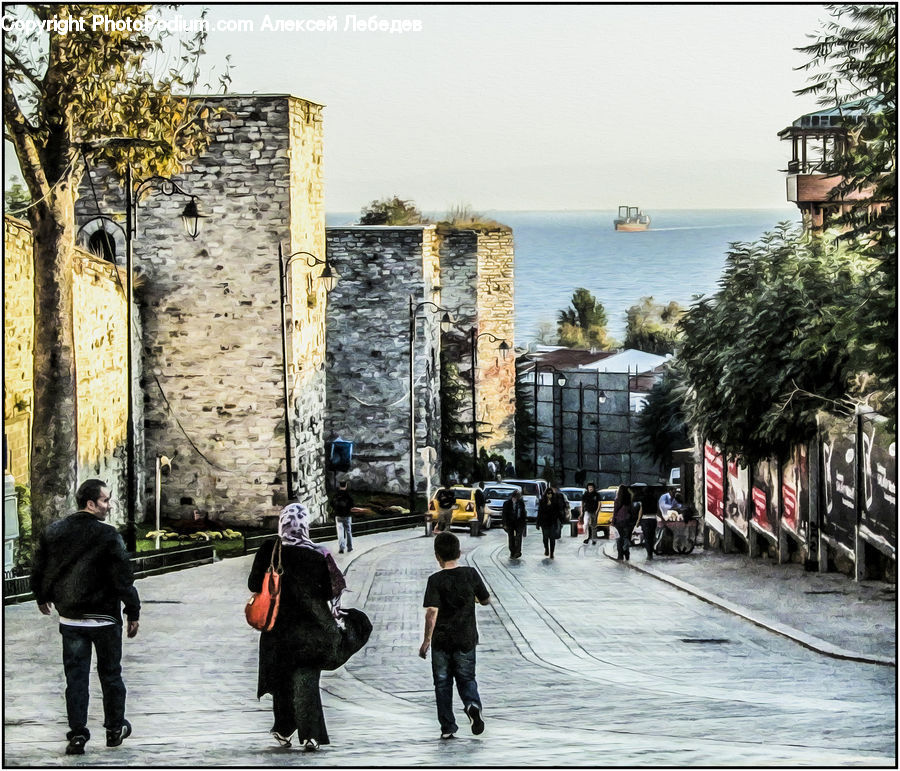 Human, People, Person, Alley, Alleyway, Road, Street