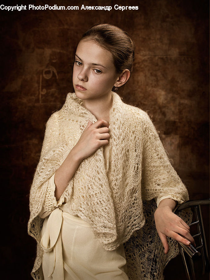 People, Person, Human, Cardigan, Clothing, Sweater, Lace