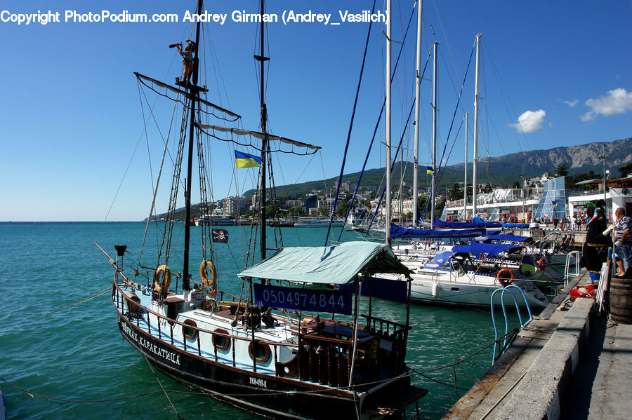 Boat, Watercraft, Dock, Landing, Pier, Yacht, Harbor