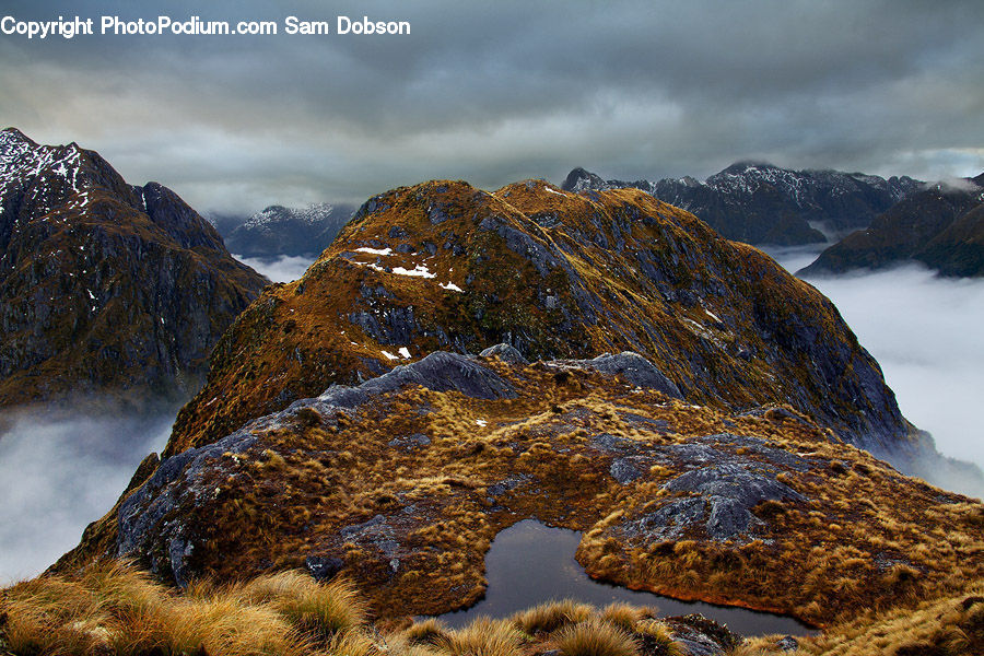 Crest, Mountain, Outdoors, Peak, Alps, Mountain Range, Field