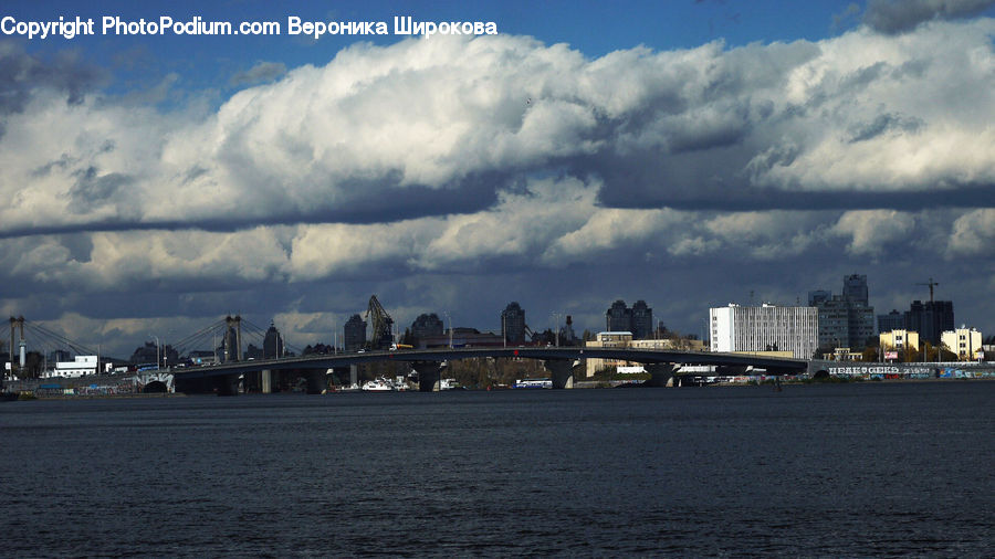 Factory, Refinery, Cloud, Cumulus, Sky, Azure Sky, Outdoors