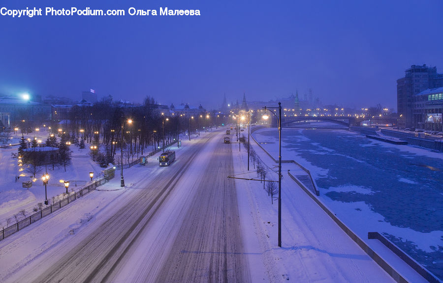 Freeway, Road, Highway, City, Downtown, Metropolis, Urban